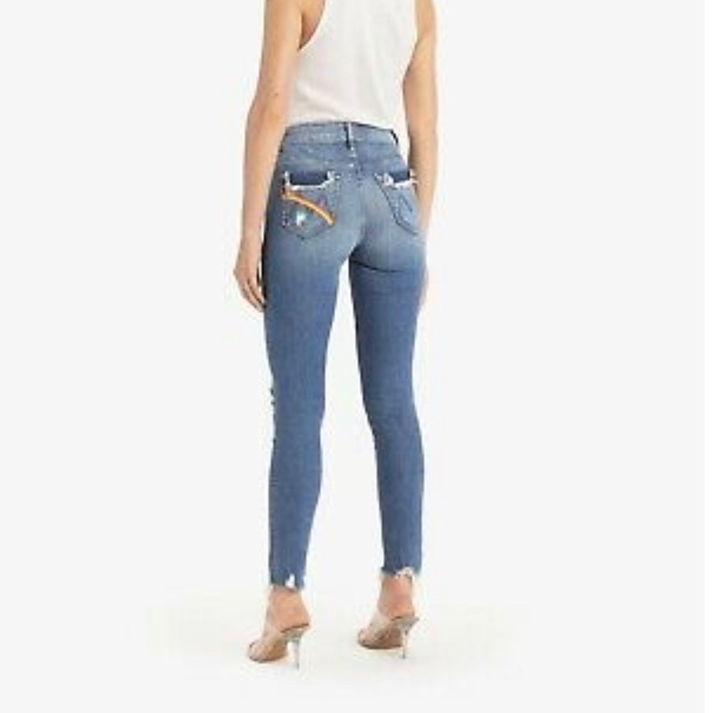 Mother brand High Waisted Looker Ankle Chew